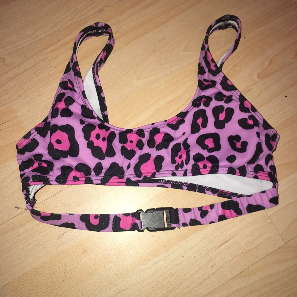 cheetah buckle bikini